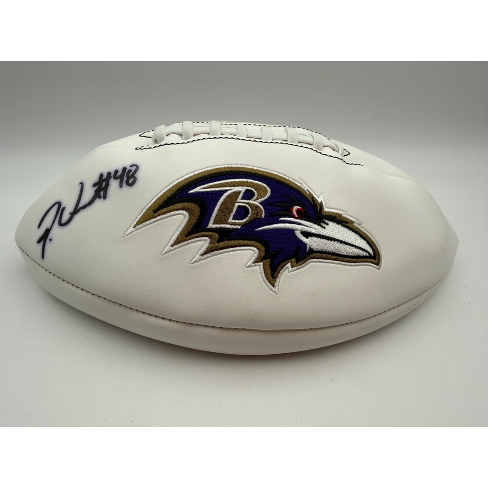 Patrick Queen Signed Baltimore Ravens Football Beckett Authenticated‎ Autograph
